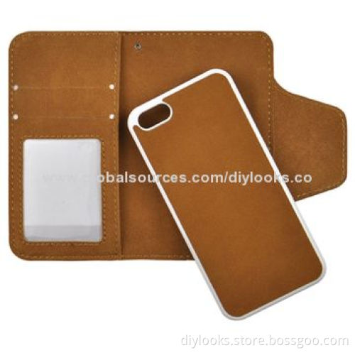 2-in-1 Detachable Frosted Texture Leather Case with Credit Card Slot & Holder for iPhone 5 & 5S